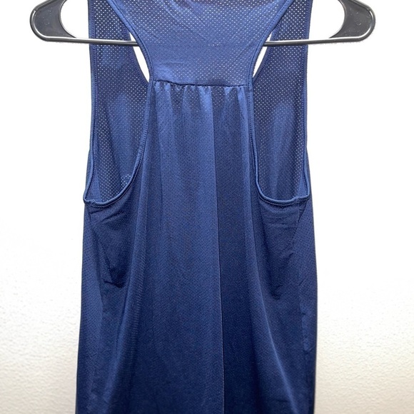 MISS TO MRS SWEATING FOR THE WEDDING BLUE ATHLETIC TANK SIZE MEDIUM - Picture 2 of 2